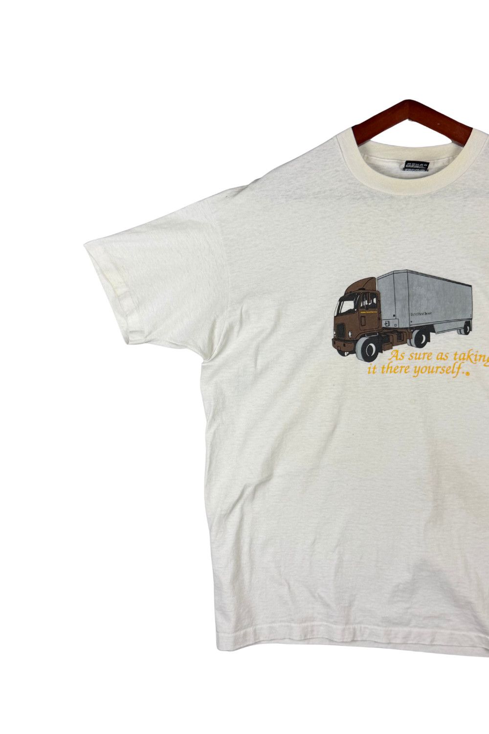 Fruit Of The Loom UPS Promo Tee - “As sure as taking it there yourself” FOTL Size US XXL / EU 58 / 5 - 5 Thumbnail