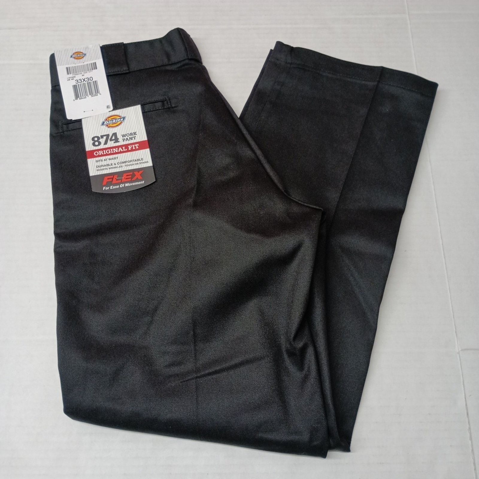 Dickies Dickies 874 Work Pants Men's 33x30 Black Original Fit Flex Size US 33 - 1 Thumbnail