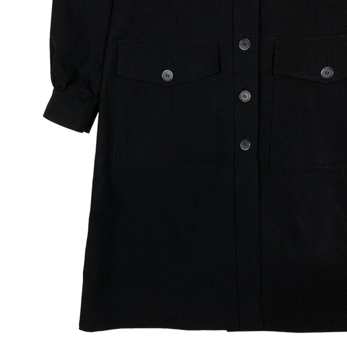 Yves Saint Laurent 🔥Vtg Long Jacket Rich Black Yves Saint Laurent Size US M / EU 48-50 / 2 - 5 Thumbnail