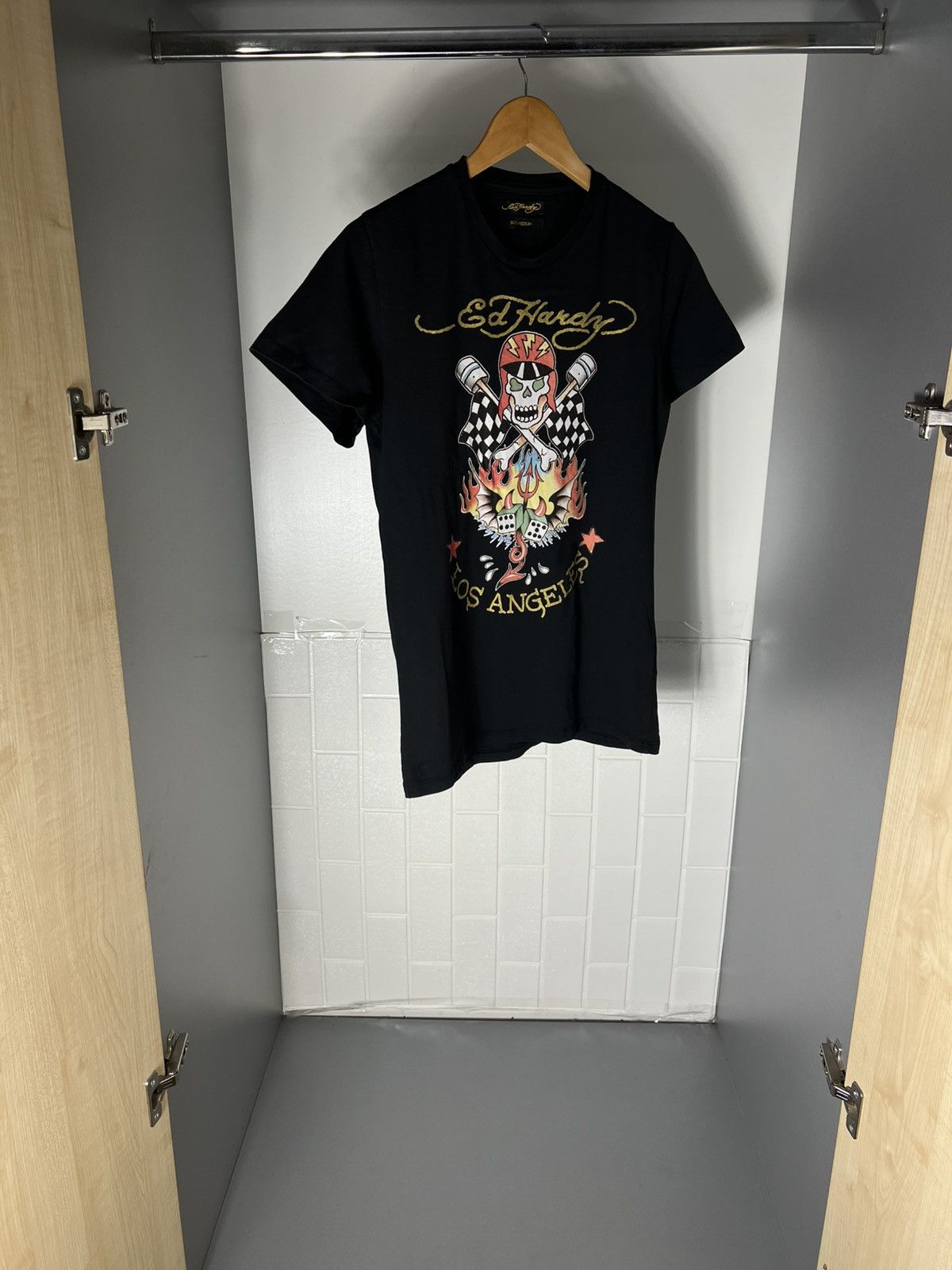 Ed Hardy VINTAGE EX HARDY BY CHRISTIAN PISTON HEAD DESIGNER Y2K 90s Size US M / EU 48-50 / 2 - 5 Thumbnail