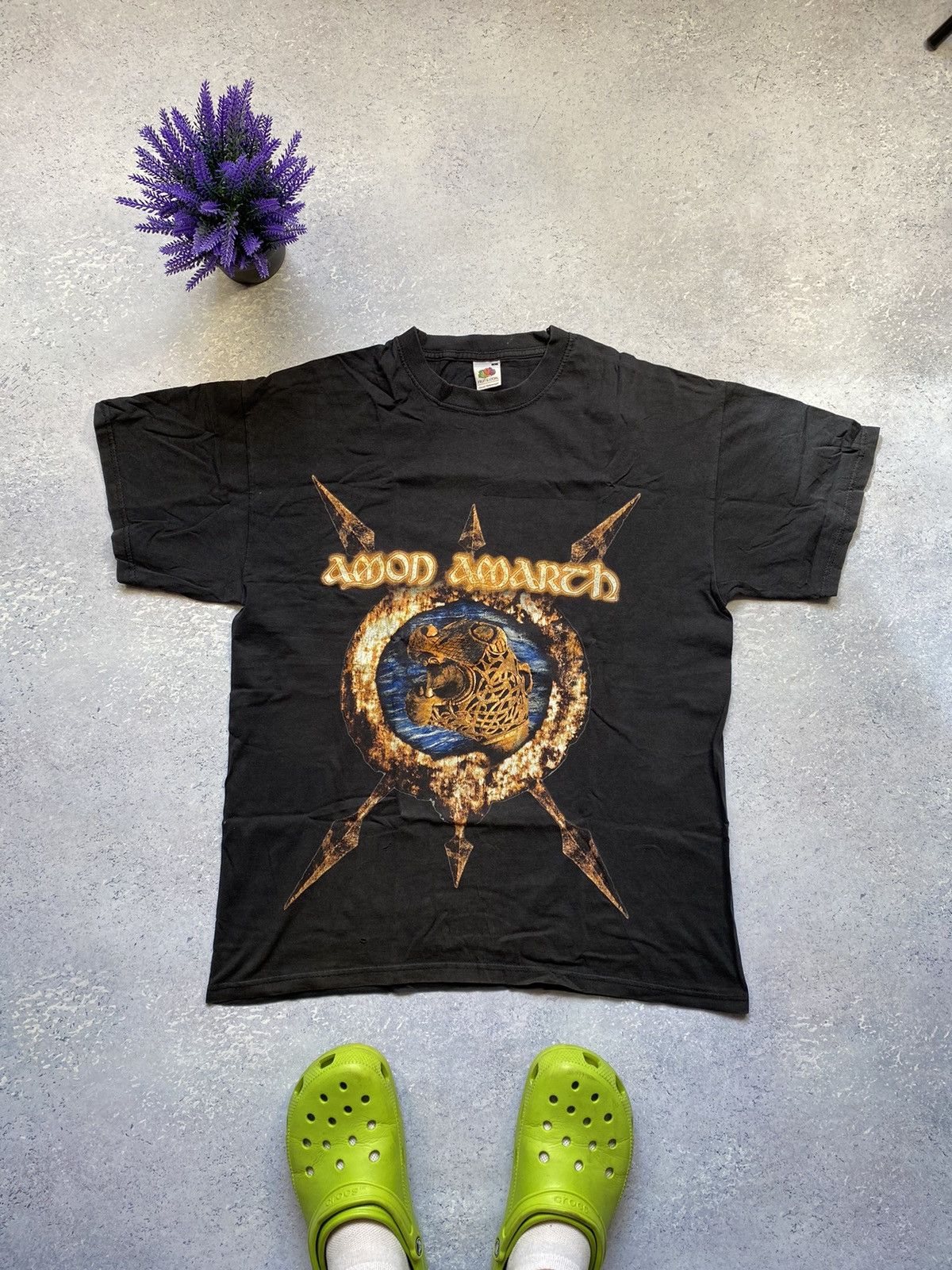 Band Tees Vintage Amon Amarth Black Rock Tees Size US L / EU 52-54 / 3 - 2 Thumbnail
