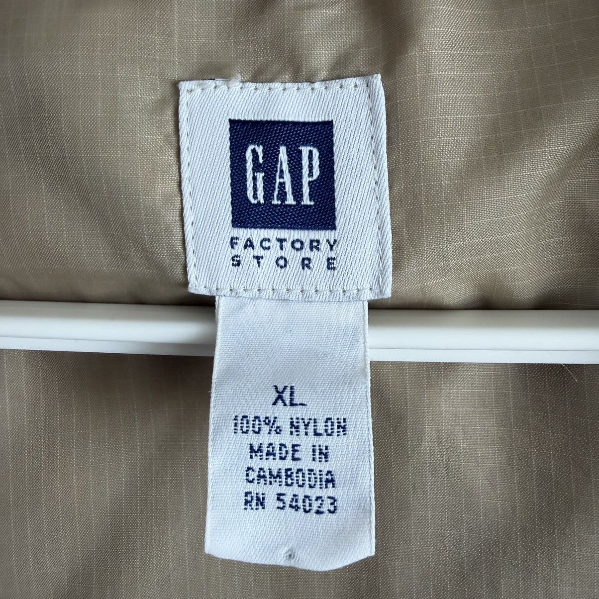 Gap Gap Hooded Windbreaker Jacket Mens XL Cream Olive Pullover Size US XL / EU 56 / 4 - 2 Thumbnail