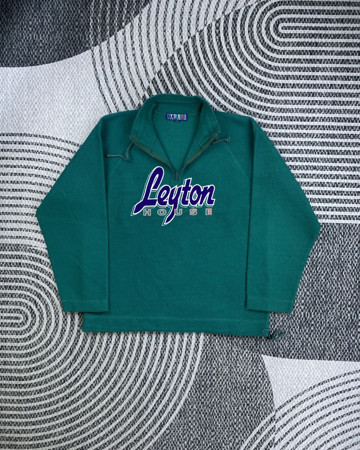 Japanese Brand Vintage Leyton House Spellout Pull Over Zipper Sweatshirt Size US M / EU 48-50 / 2 - 5 Thumbnail