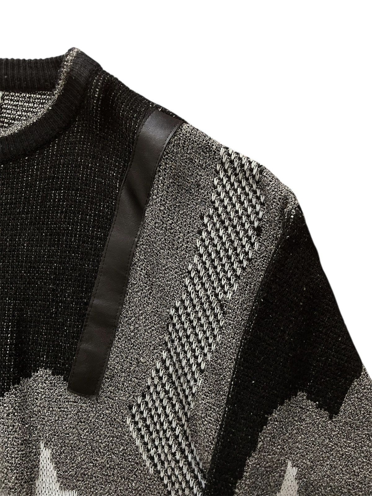 Vintage Avant-garde Abstract Knit Sweater Size US XL / EU 56 / 4 - 4 Thumbnail