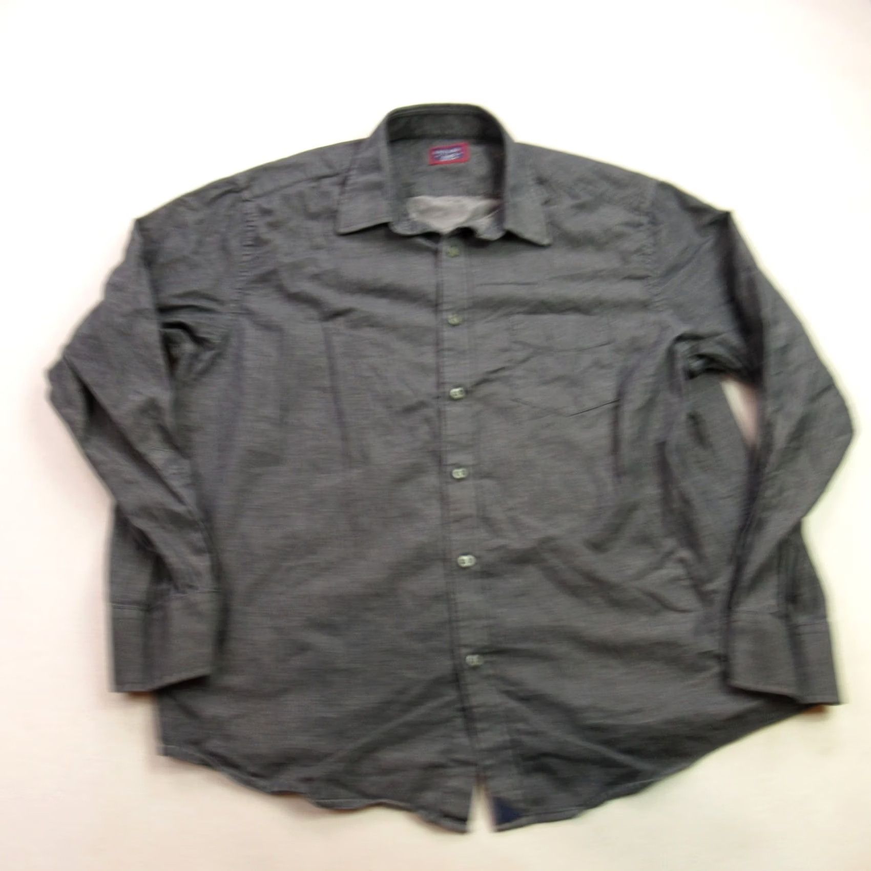 UNTUCKit UNTUCKit Mens XL Long Sleeve Button Front Casual Lightweight Gray Shirt Size US XL / EU 56 / 4 - 2 Thumbnail