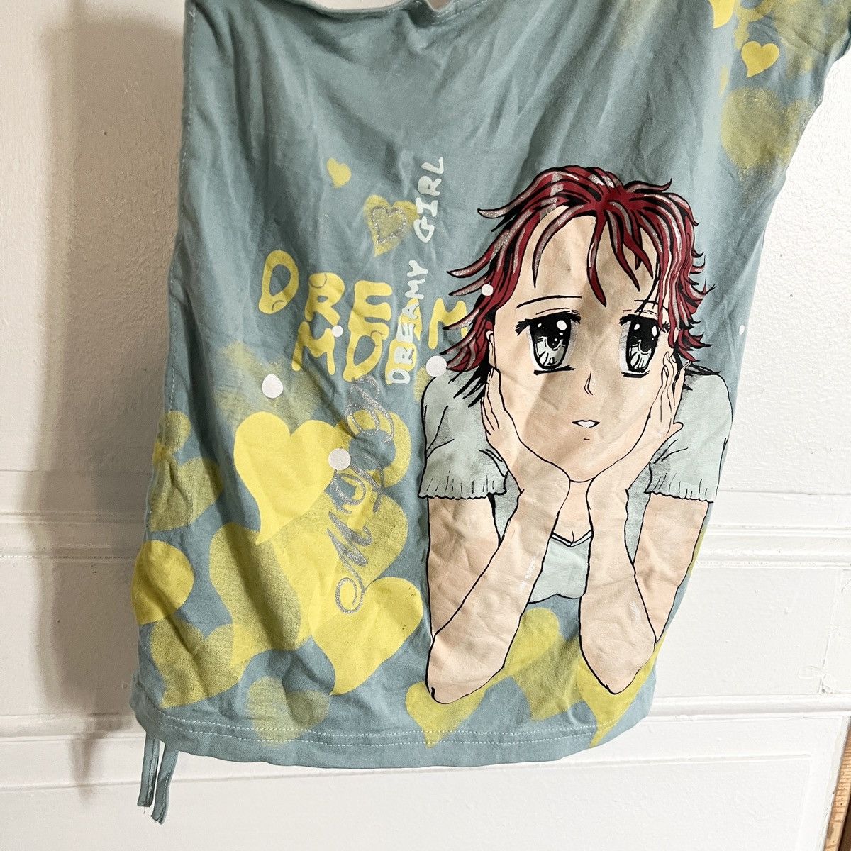 Vintage Y2K Top Blouse T-Shirt like 2000s jpg anime girl Size M / US 6-8 / IT 42-44 - 2 Thumbnail