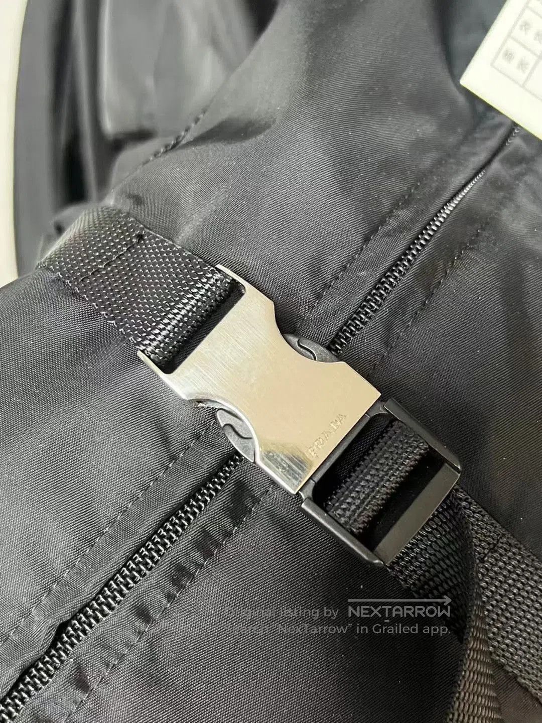 Prada Prada Black Nylon Cinched Waist Jacket. Size M / US 6-8 / IT 42-44 - 4 Thumbnail