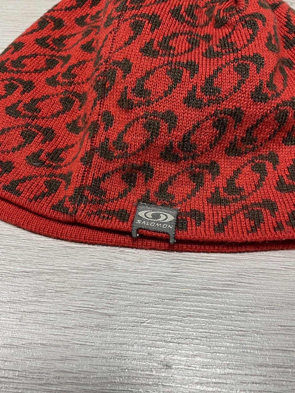 Salomon Salomon vintage monogram all over print beanie hat Size ONE SIZE - 3 Thumbnail