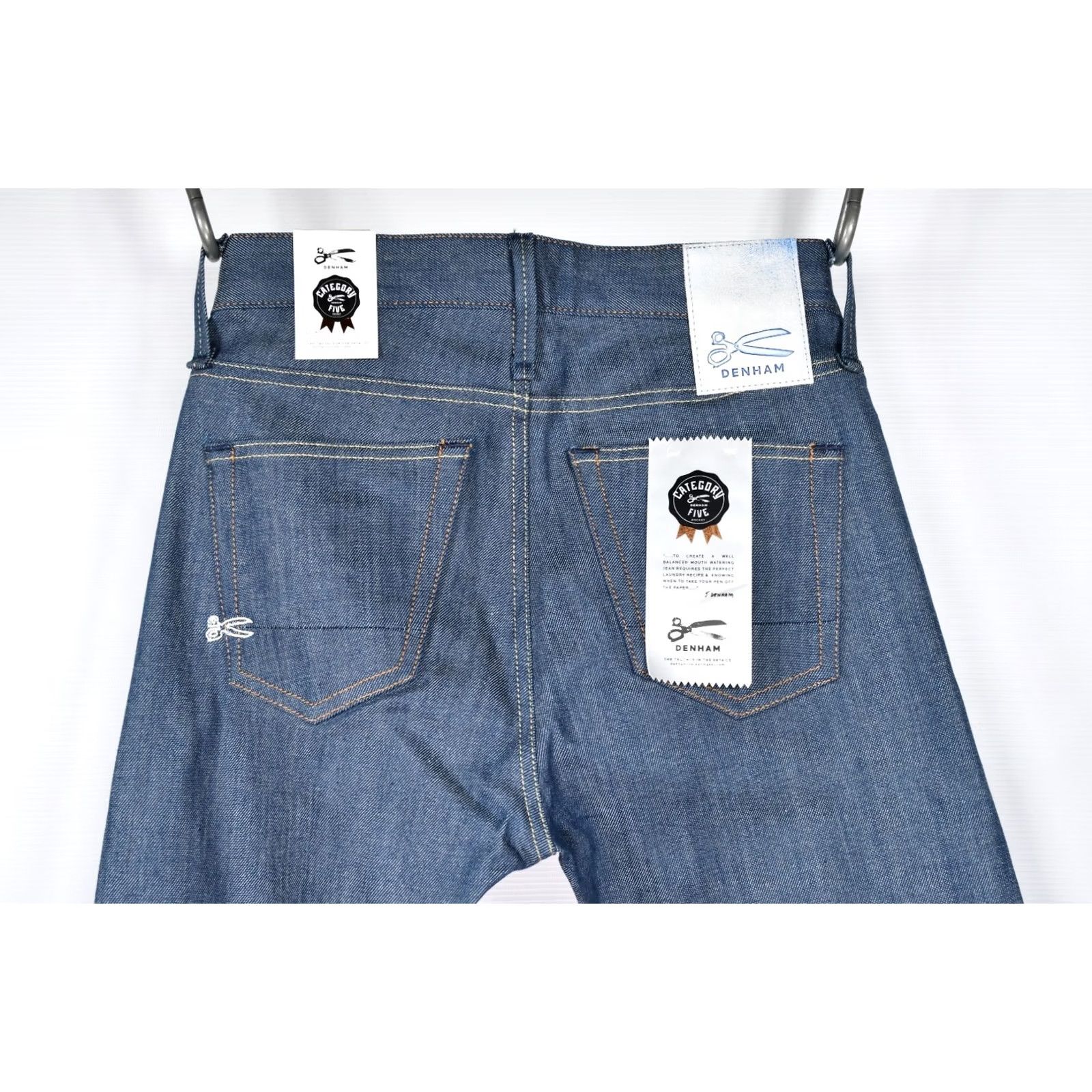 DENHAM DENHAM Bolt Italian Candiani Stretch Selvedge Denim Skinny Jeans W29 L32 Mens Jeans Skinny Stretch Blue 5-Pocket Inseam 32 Size US 29 - 4 Thumbnail