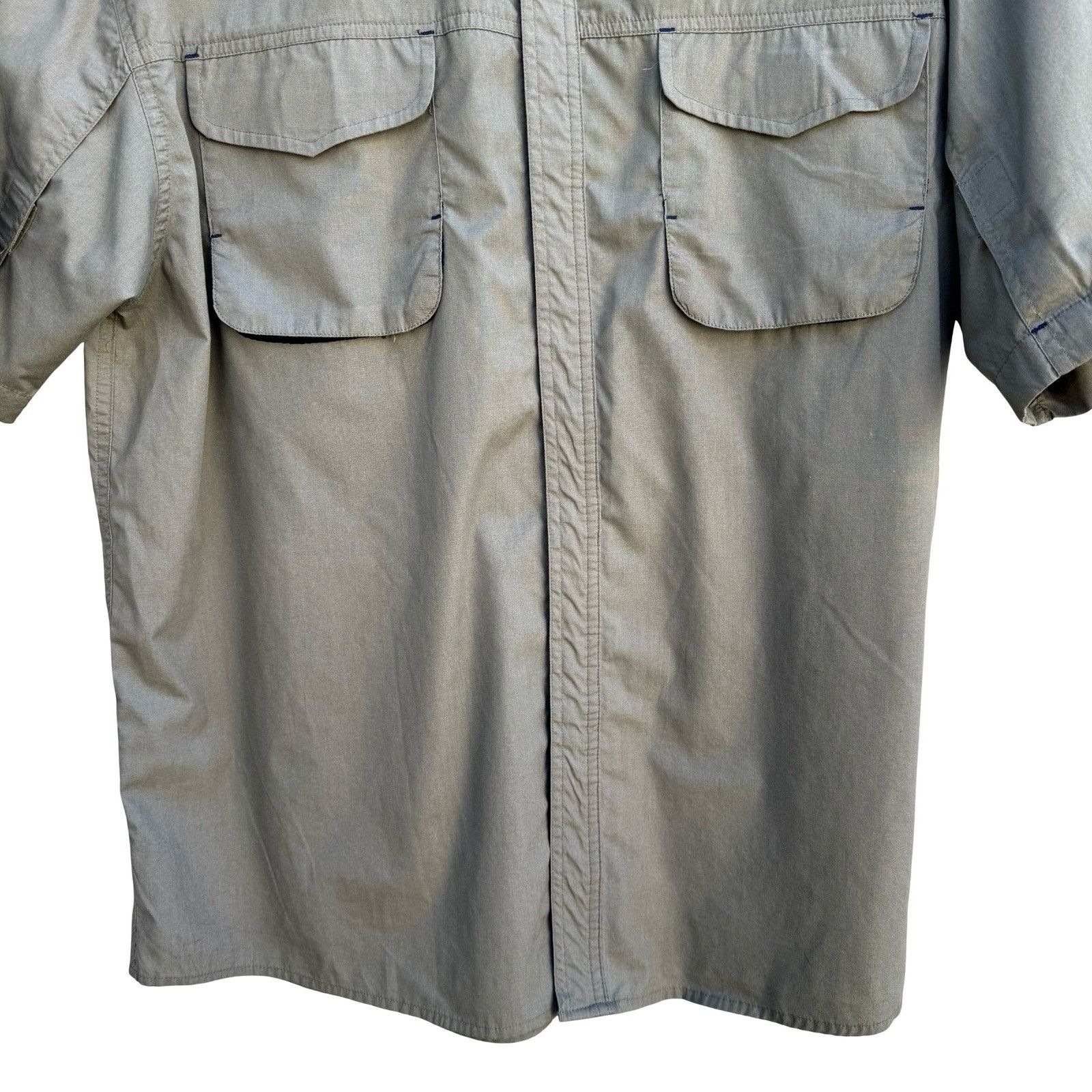 Field & Stream Field & Stream Mens L Short Sleeve Fishing Shirt Khaki Mesh Size US L / EU 52-54 / 3 - 4 Thumbnail