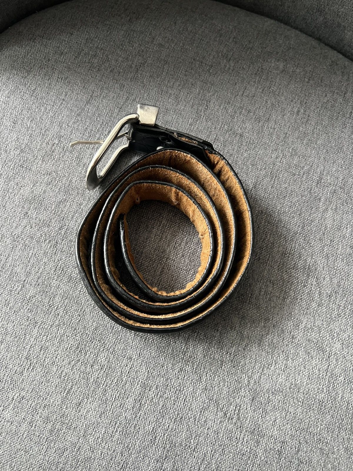 If Six Was Nine Vintage Nike Belt Leather 90s Y2K Logo Style USA Size ONE SIZE - 15 Thumbnail