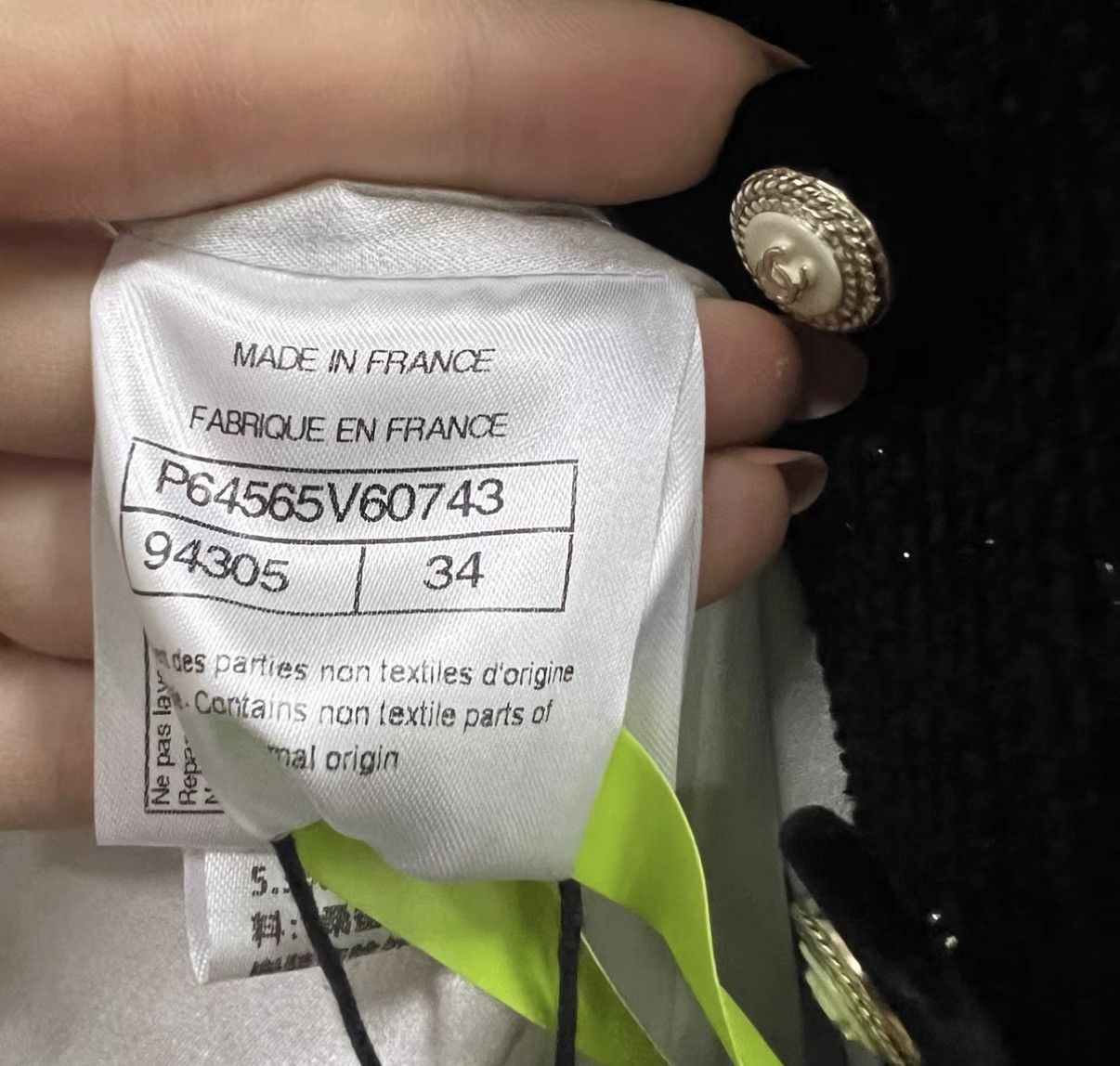 Chanel CHANEL 20A Cambon Velvet Ostrich Feather Tassel Jacket J41 Size XS / US 0-2 / IT 36-38 - 5 Thumbnail