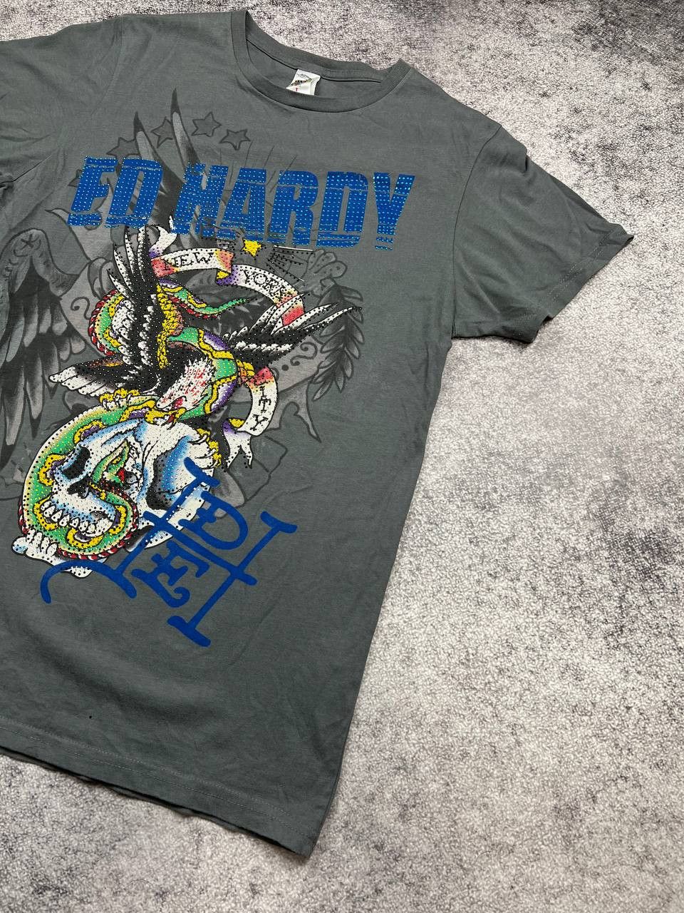 Ed Hardy Ed Hardy New York Y2K T-Shirt Size US L / EU 52-54 / 3 - 3 Thumbnail