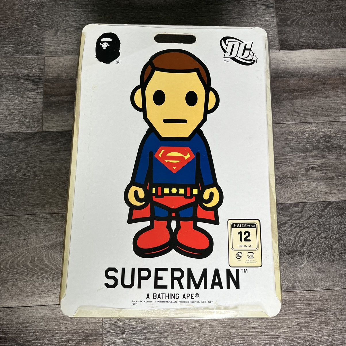 Bape × DC Comics RARE OG 2007 A BATHING APE BAPE DC COMICS SUPERMAN BAPESTAS Size US 12 / EU 45 - 12 Thumbnail