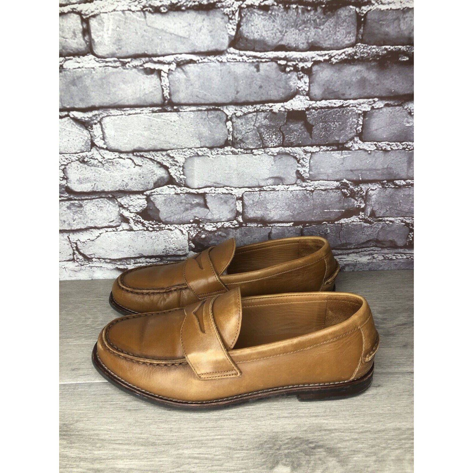 Polo Ralph Lauren Polo Ralph Lauren Alston Penny Brown Leather Dress Loafers M Size US 9.5 / EU 42-43 - 18 Thumbnail
