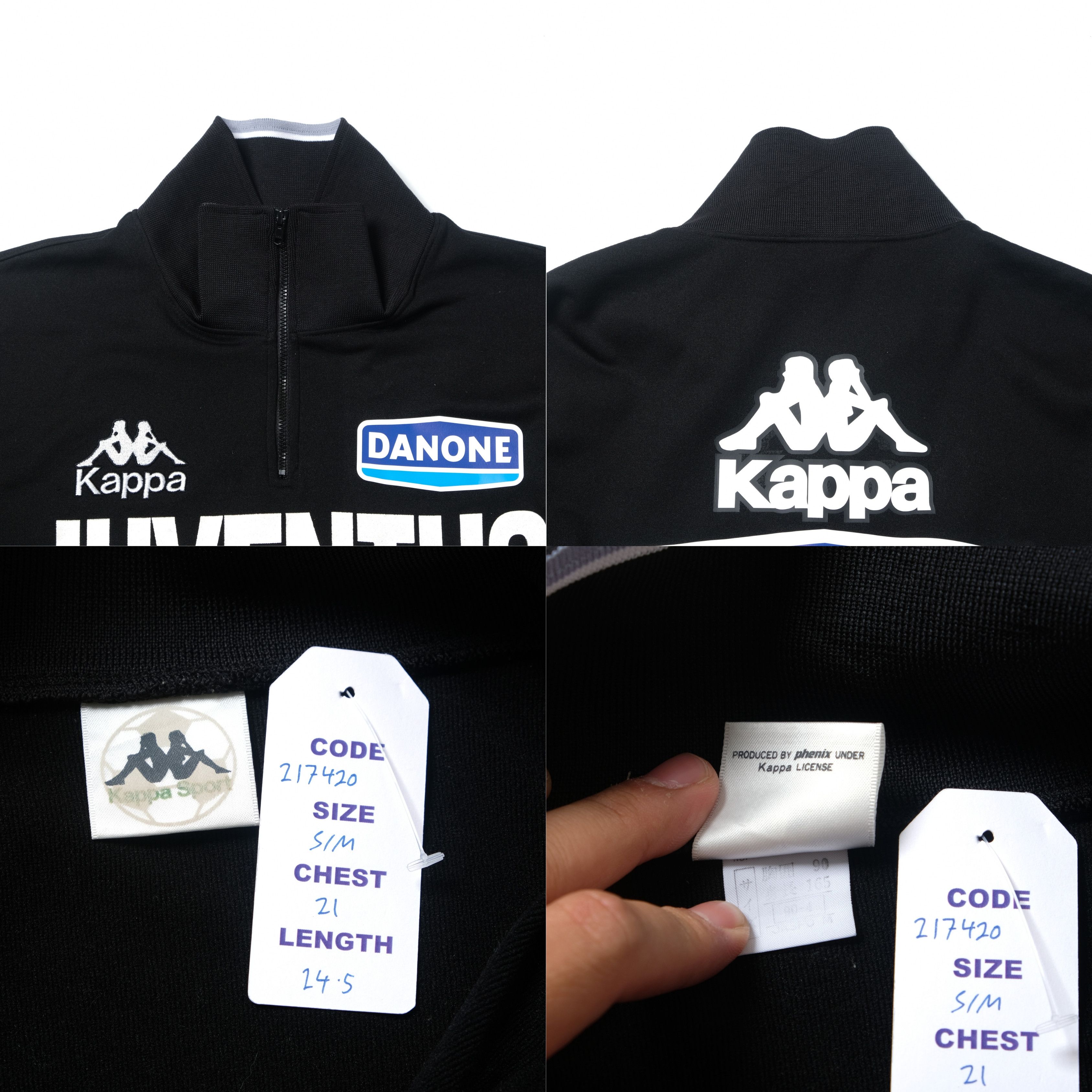 Kappa 1990s Juventus Quarter-Zip Sweatshirt Kappa (S/M) Size US S / EU 44-46 / 1 - 4 Thumbnail