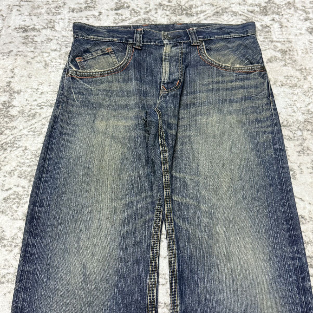 Edwin Vintage Edwin XV-S Patina Fade Wash Straight Jeans Size US 32 / EU 48 - 3 Thumbnail