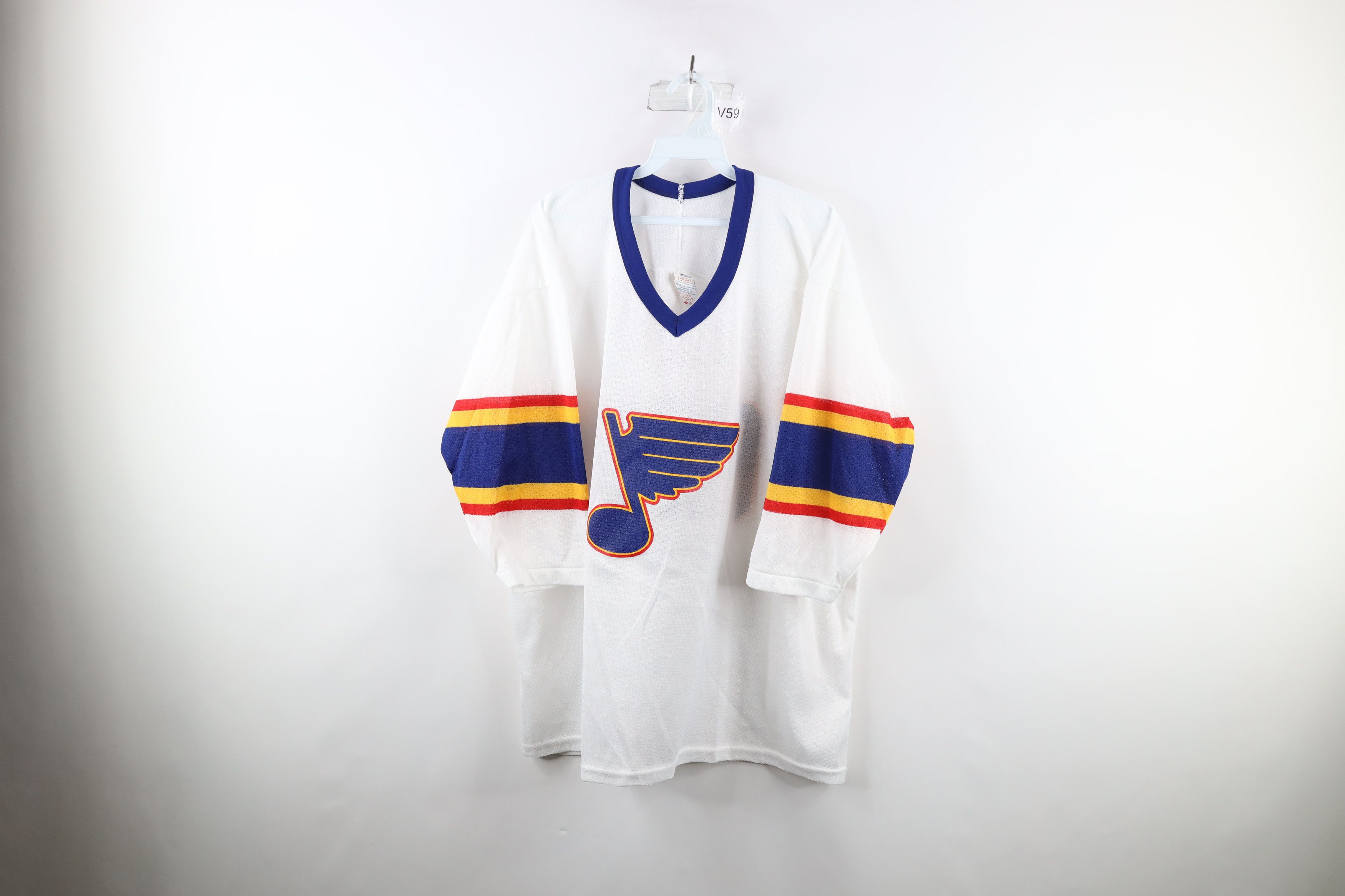 image of Vintage 90's Ccm Sabbath St Louis Blues Hockey Jersey 666, Men's (Size XL)