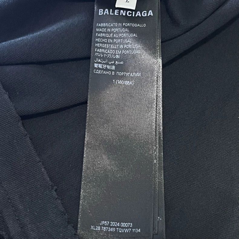 Balenciaga Balenciaga Black flame double-ring short-sleeved T-shirt Size US S / EU 44-46 / 1 - 5 Thumbnail
