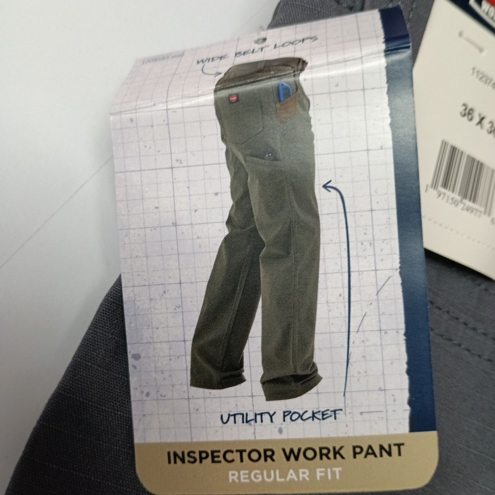 Wrangler Wrangler Inspector Ripstop Work Pants Men's 36x30 Gray Size US 36 / EU 52 - 3 Thumbnail