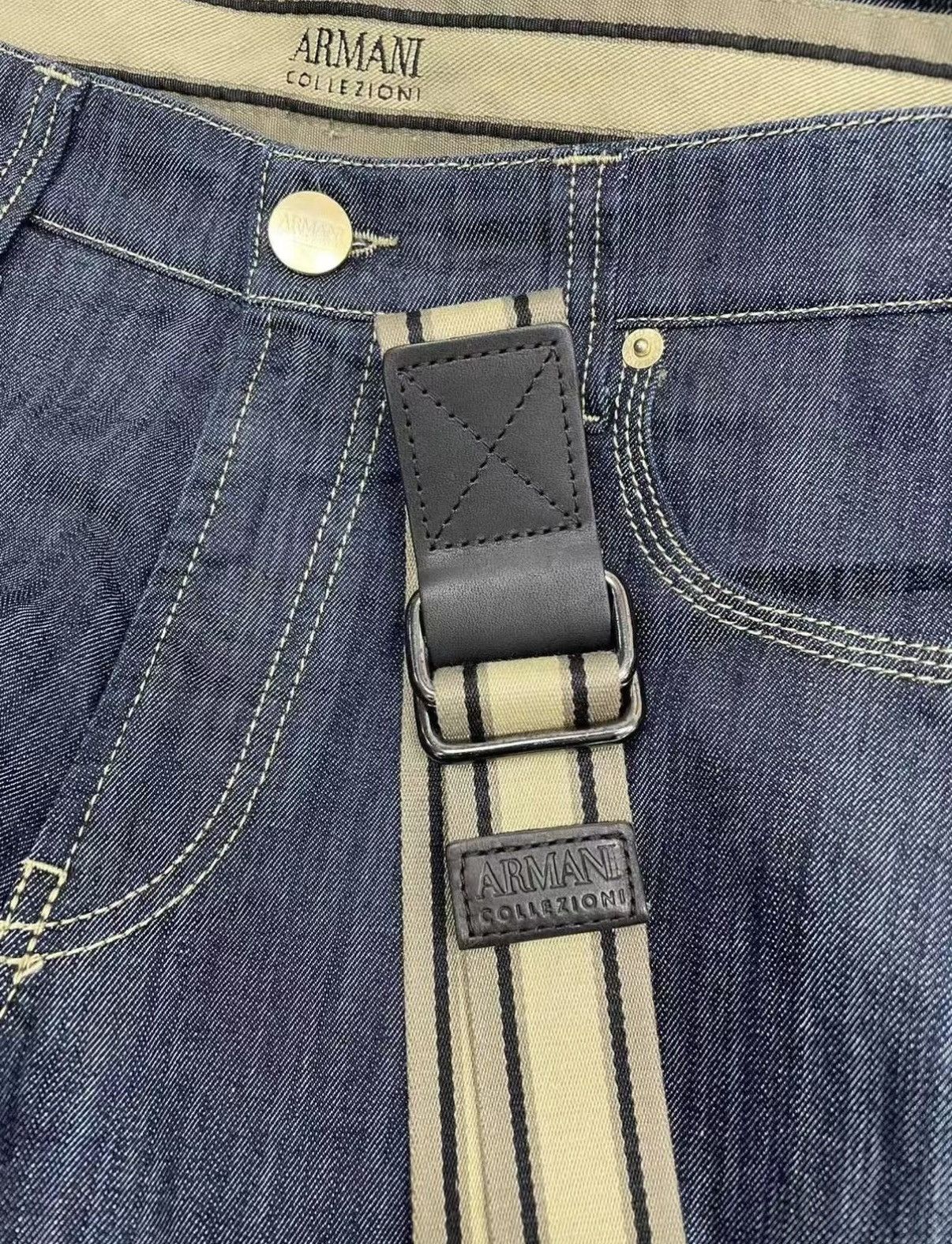 Armani Collezioni ARMANI COLLEZIONI Stretch Jeans with Belt J30 Size US 28 / EU 44 - 4 Thumbnail