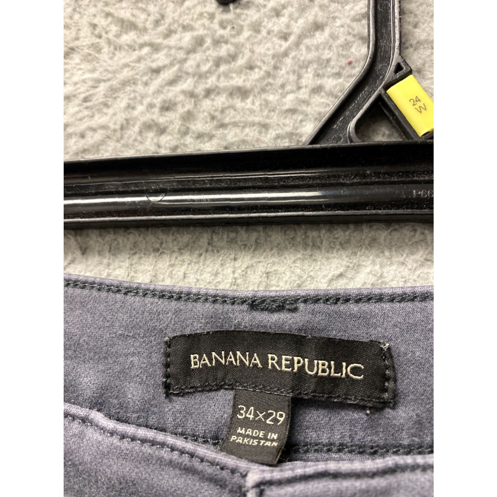 Banana Republic Banana Republic Jeans Mens 34x30 Gray Dark Wash Denim Slim Fit Straight 5-Pocket Zip Cotton Blend Stretch Regular Inseam 30 Size US 34 / EU 50 - 4 Thumbnail