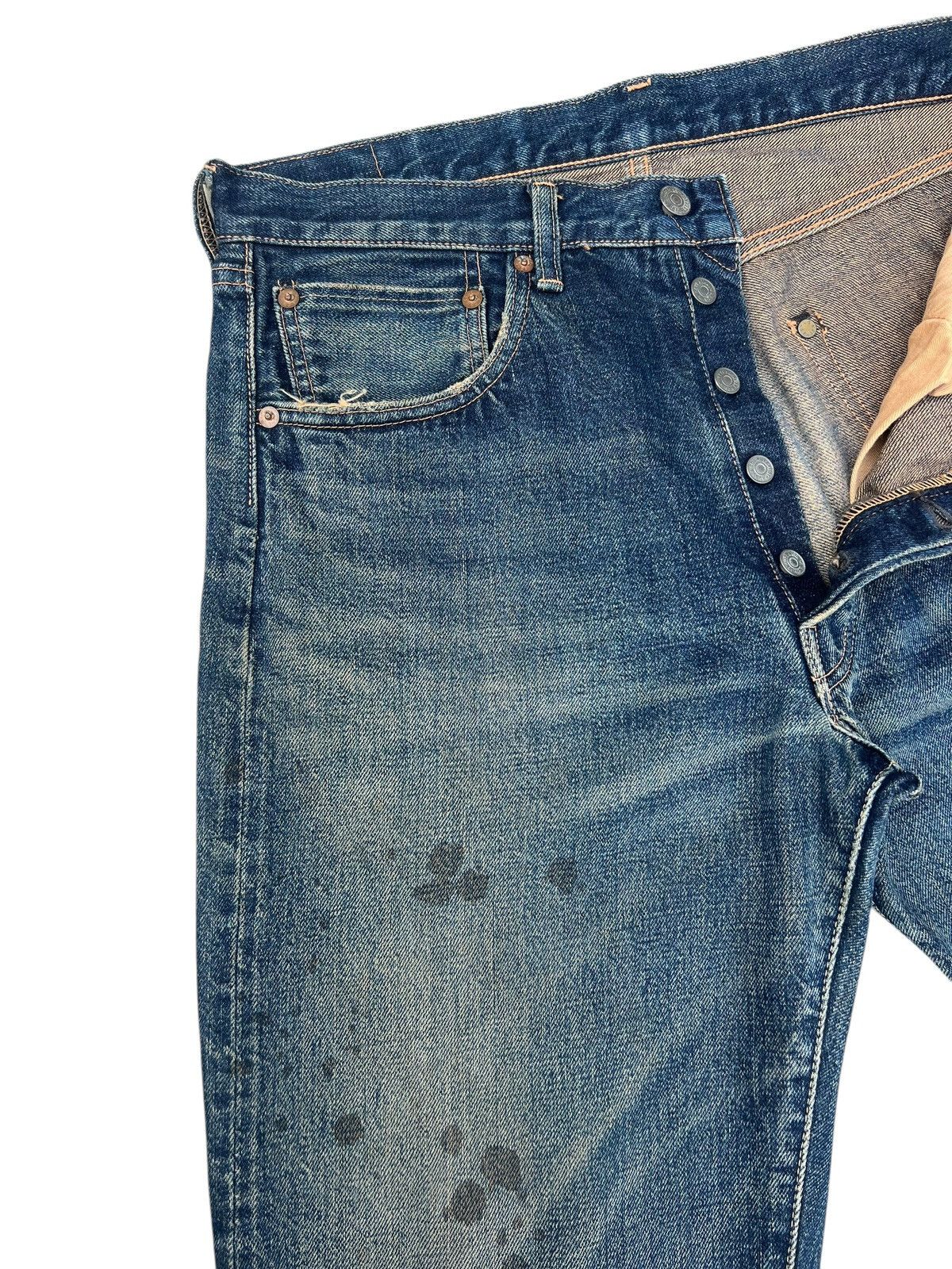 Levi's Vintage Clothing 2002 Levi’s LVC Japan Big E Hidden Rivets Selvedge Jeans Size US 32 / EU 48 - 5 Thumbnail