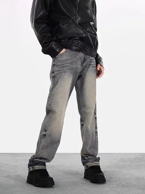 VIBE High street washed distressed micro-flared jeans Size US 32 / EU 48 - 7 Thumbnail