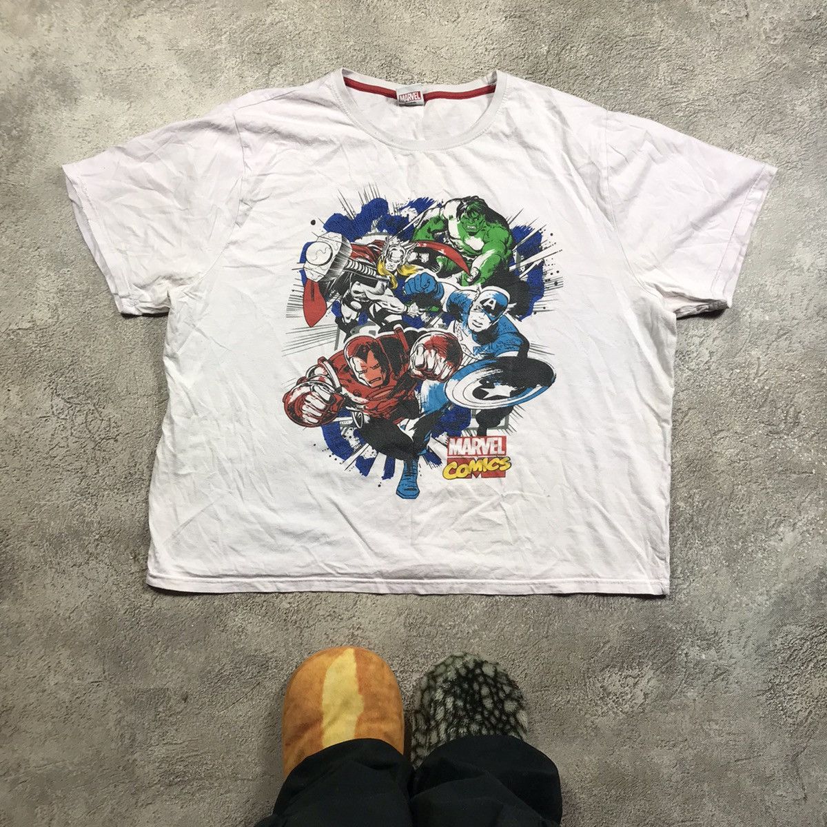 Vintage Vintage 90s Marvel Graphic Tee Y2K Streetwear Boxy Washed XL Size US XL / EU 56 / 4 - 1 Thumbnail