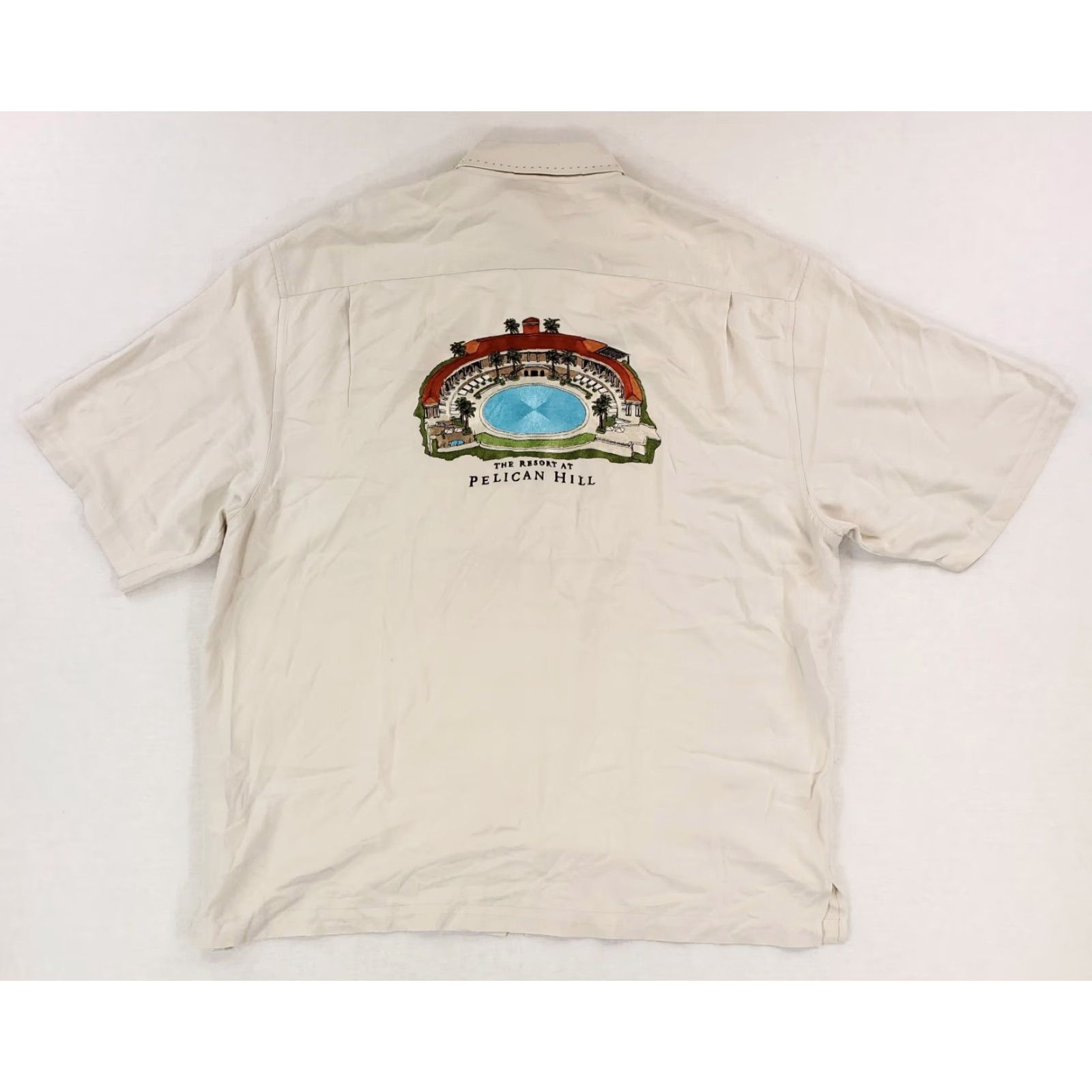 Nat Nast VINTAGE Nat Nast Limited Edition Coliseum Pool Pelican Resort Short Sleeve Mens XL White Button-Up Shirt Men XL Limited Edition Size US 36 / EU 52 - 7 Thumbnail