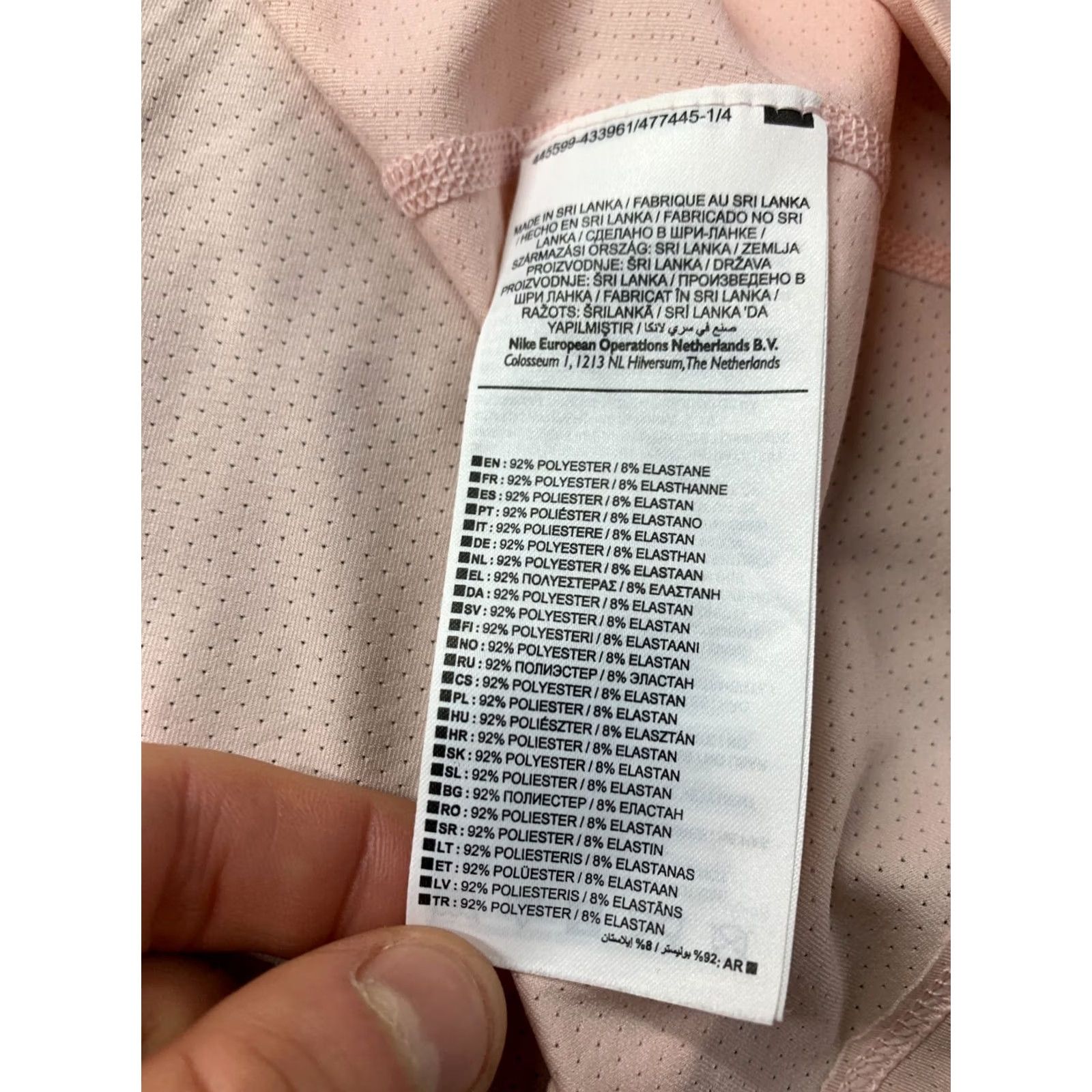 Nike Nike Dri-FIT Shirt Womens M Pink 2019 Run Jersey Tee Short Sleeve Sports Fit Regular Womens Size M / US 6-8 / IT 42-44 - 5 Thumbnail