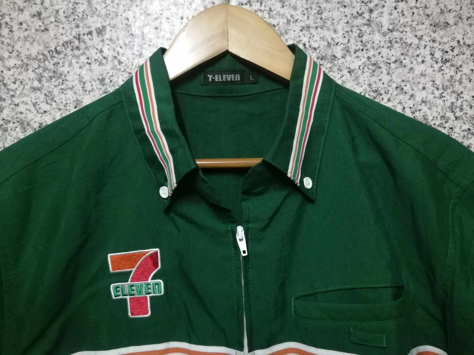 Japanese Brand × Vintage Vintage 7 eleven japan workers uniform shirt Very rare Size US L / EU 52-54 / 3 - 4 Thumbnail