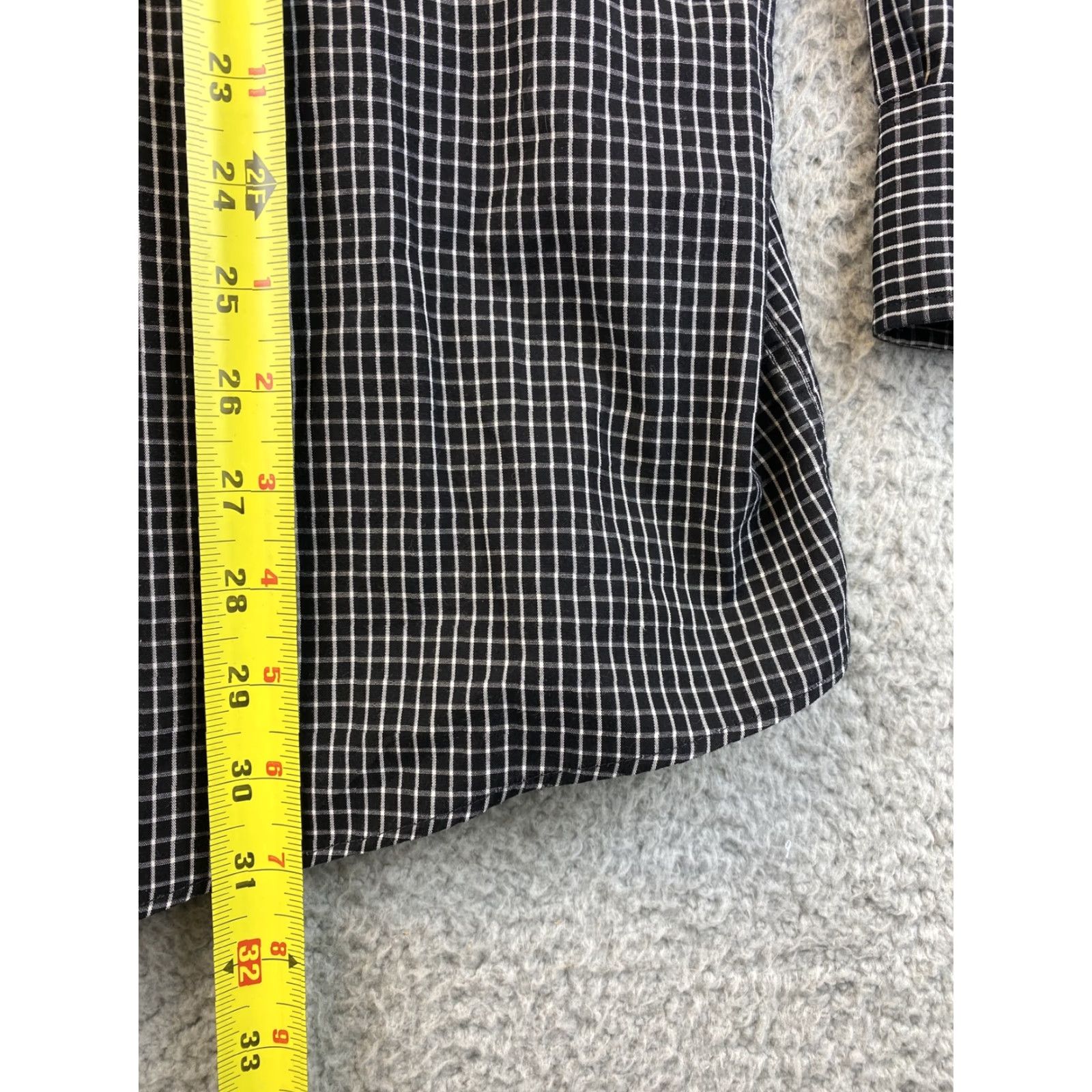 Croft & Barrow Croft & Barrow Shirt Men’s 18 34/35 Black Plaid Long Sleeve Button-Up Classic Fit 100% Cotton Regular Vintage? No Size US XXL / EU 58 / 5 - 6 Thumbnail