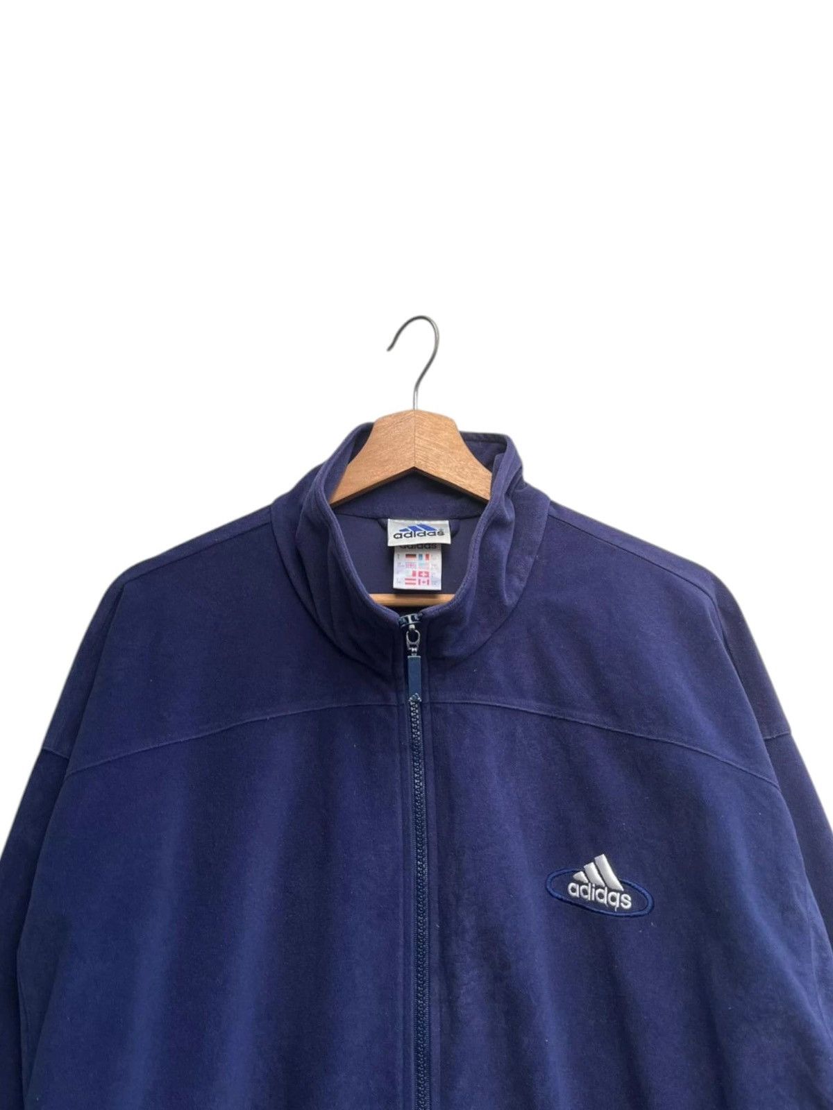 Adidas Vintage 90’s Retro Adidas Velour Track Jacket Size US L / EU 52-54 / 3 - 8 Thumbnail