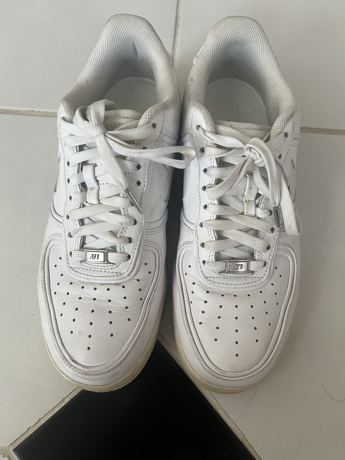 John Elliott × Nike Nike x John Elliott Air Force 1 Low Triple White Size US 11.5 / EU 44-45 - 2 Thumbnail