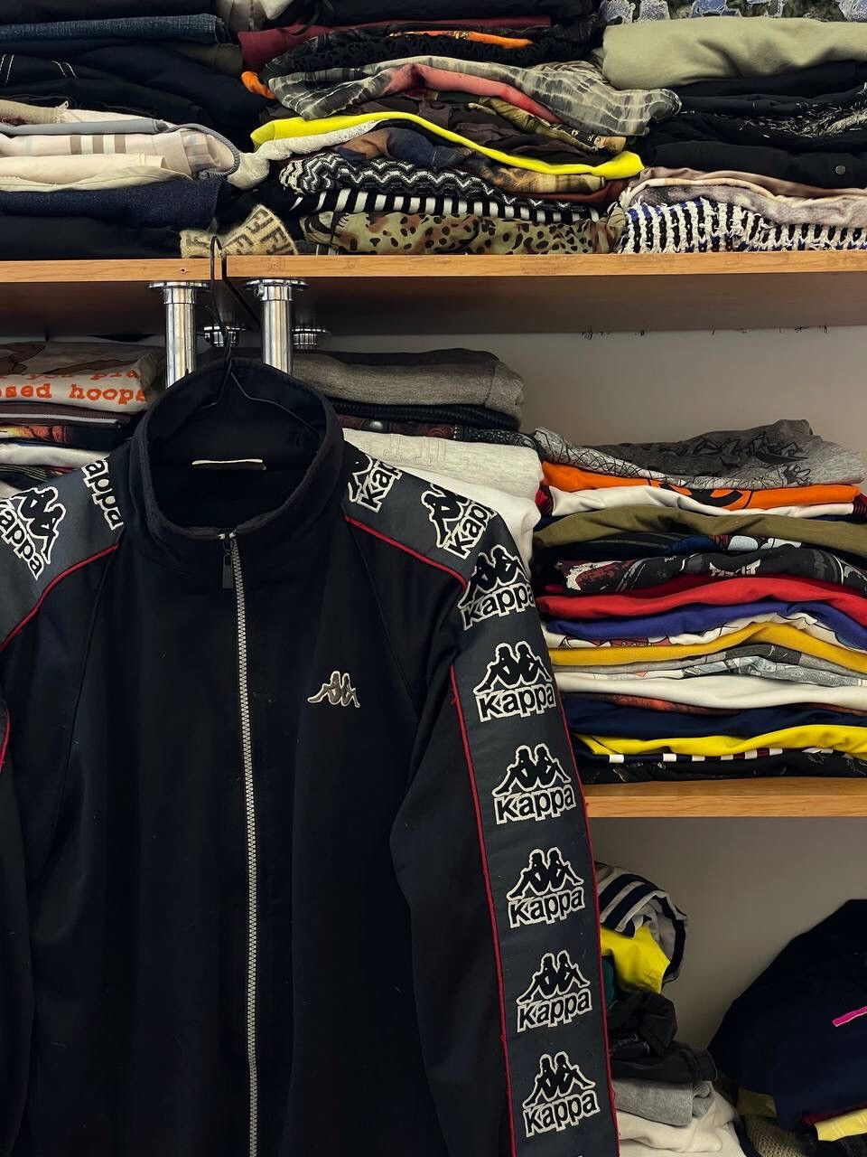 Kappa Kappa Black/Red 80s Vintage Tracksuit Jacket - Medium/S Size US S / EU 44-46 / 1 - 4 Thumbnail