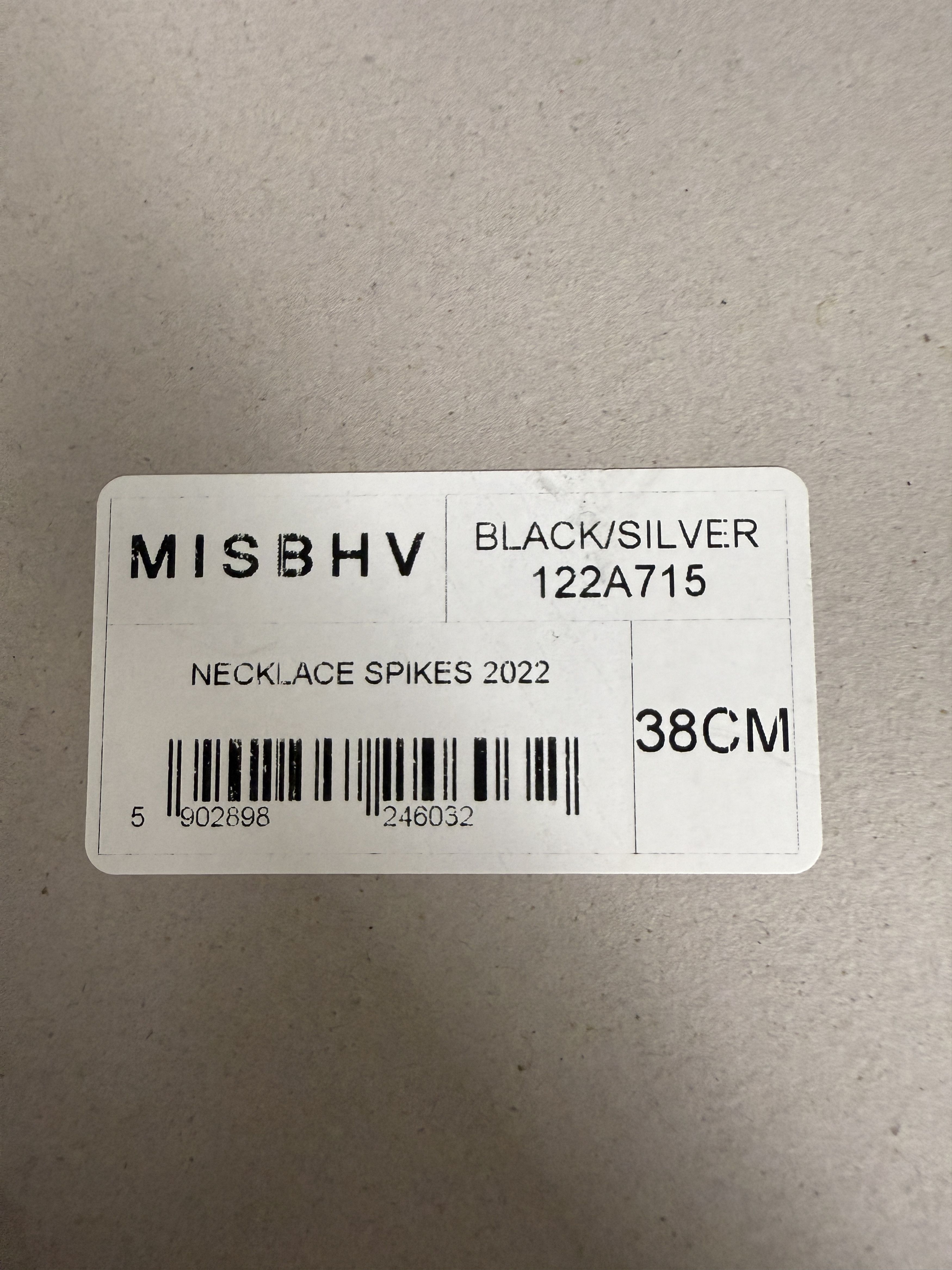 Misbhv $450 MISBHV 925 Silver Spikes Necklace choker Size ONE SIZE - 6 Thumbnail