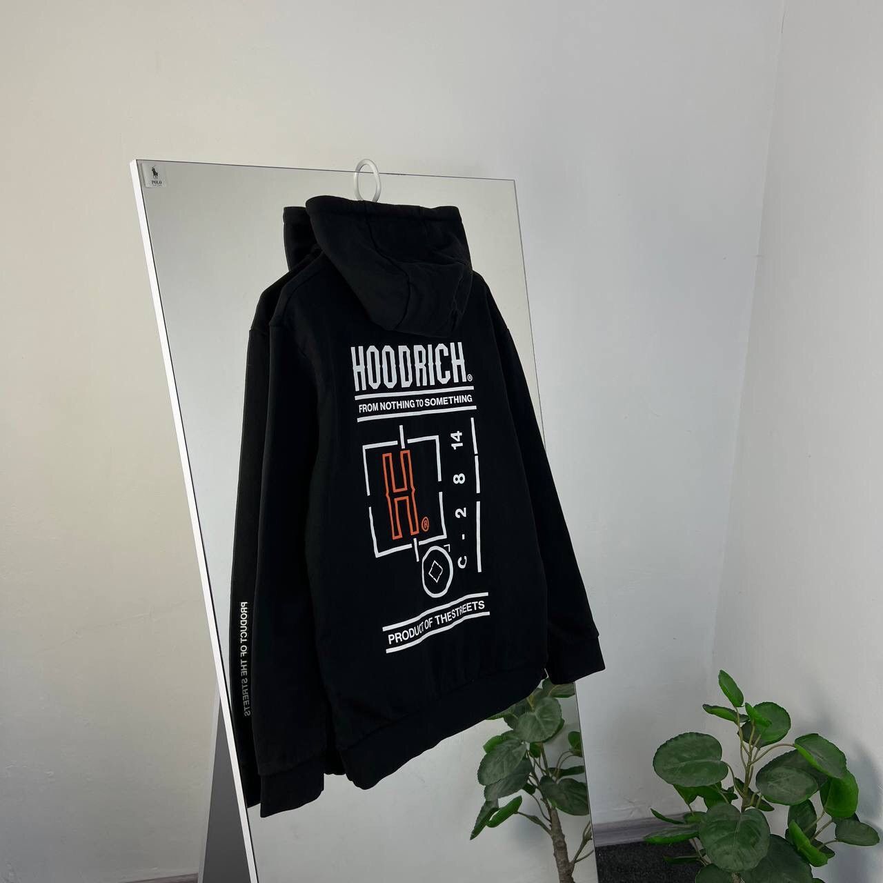 Japanese Brand Hoodie Hoodrich Y2K Style Drill Black Big Print Size US L / EU 52-54 / 3 - 1 Thumbnail