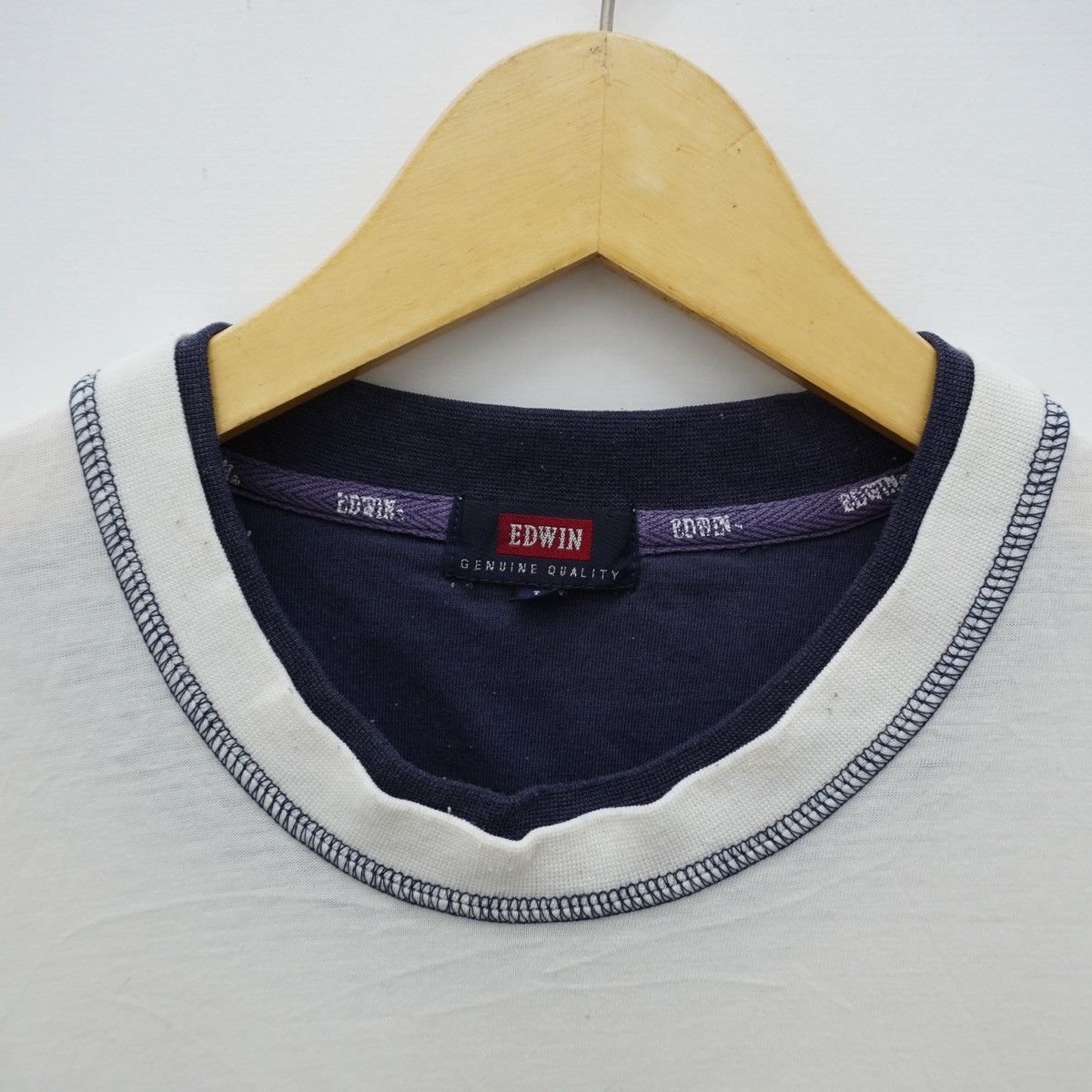 Japanese Brand 90s Sick Edwin Japan Longsleeve Double Layer Tee Size US L / EU 52-54 / 3 - 4 Thumbnail