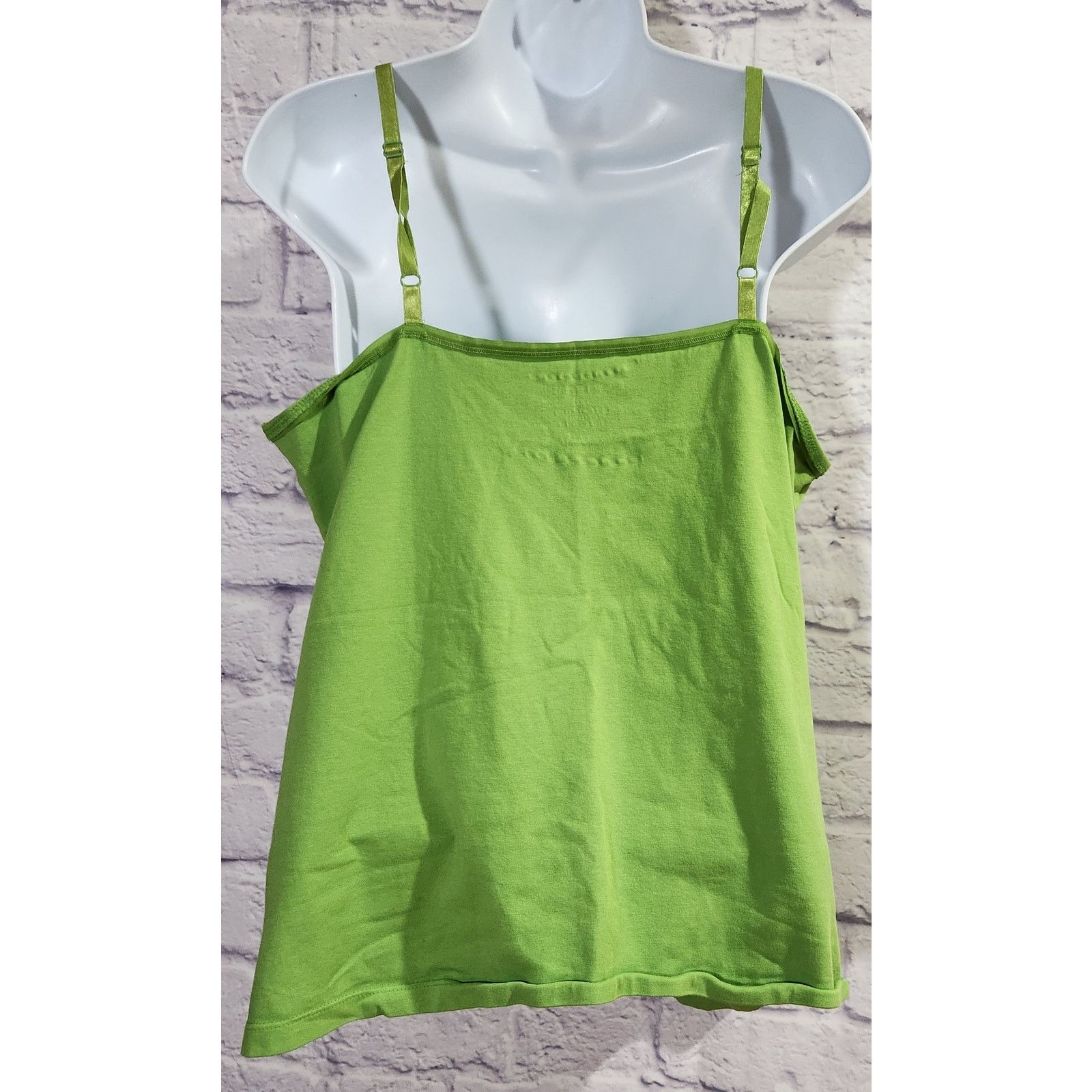 Other Lane Bryant Green Adjustable Spaghetti Strap Tank Top 14 16 Size XL / US 12-14 / IT 48-50 - 4 Thumbnail