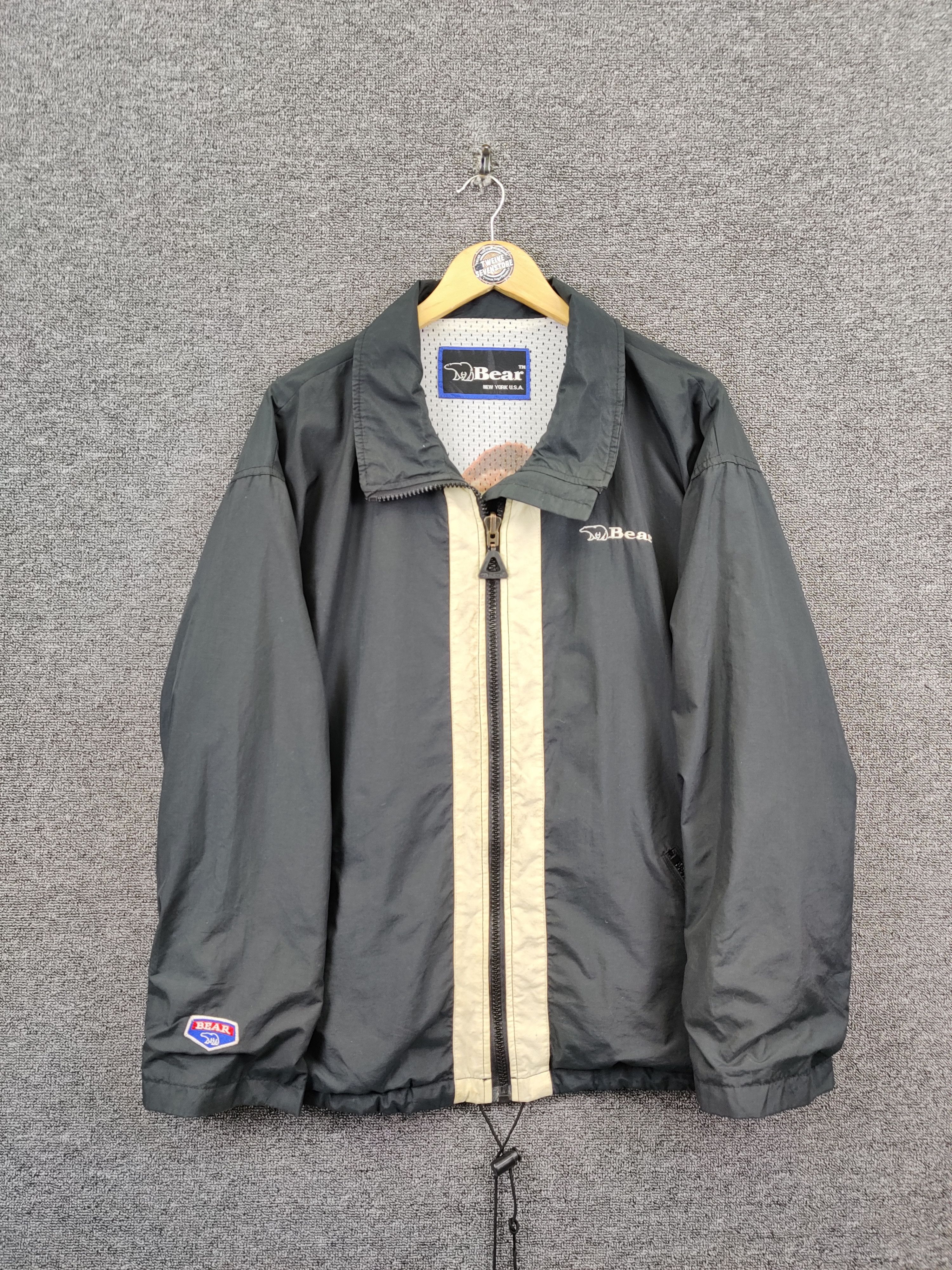 Vintage Vintage 90s Bear New York U.S.A Windbreaker Jacket Size US S / EU 44-46 / 1 - 1 Thumbnail
