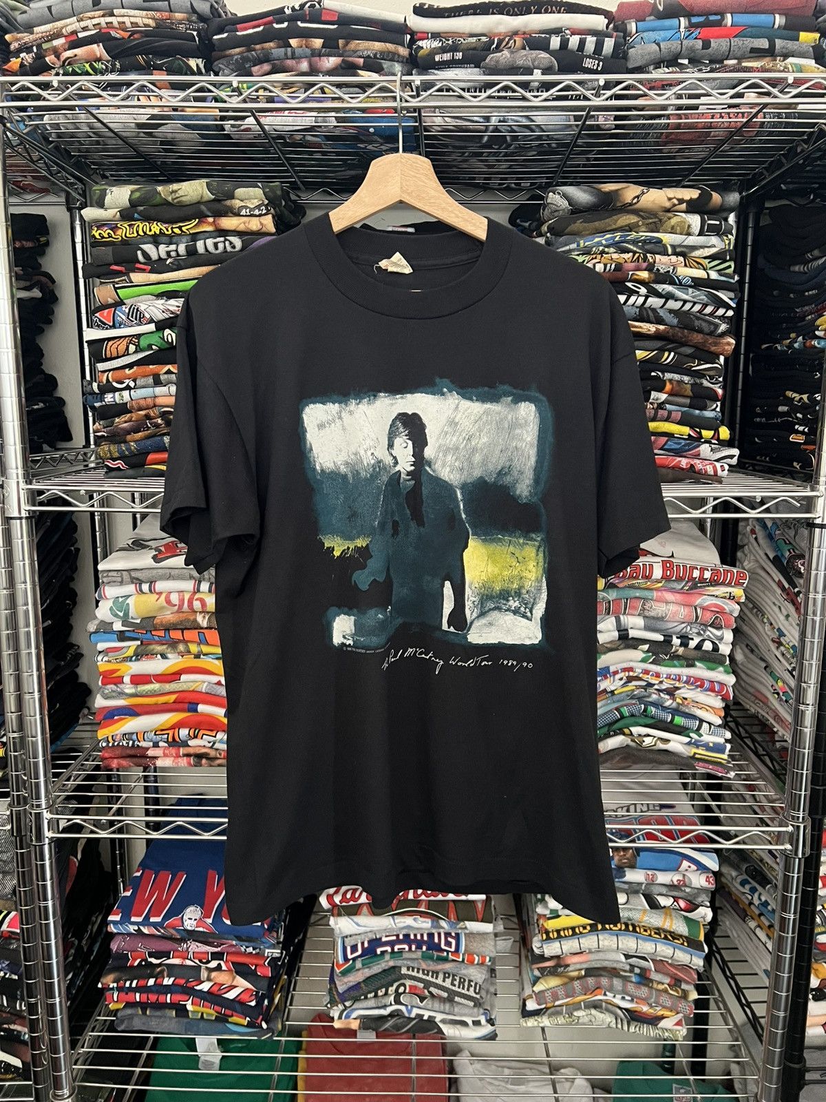Band Tees 1989 Paul McCartney World Tour The Beatles Screen Stars 80s Size US XL / EU 56 / 4 - 1 Thumbnail