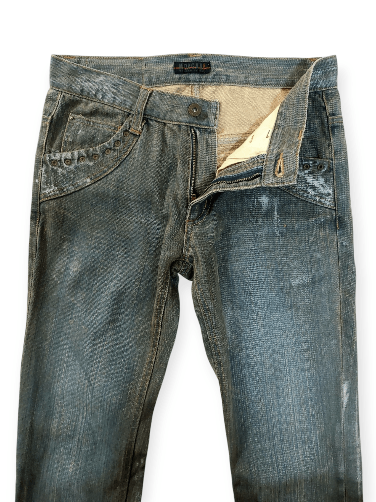Morgan Homme Morgan Homme Acid Wash Rare Design Size US 29 - 5 Thumbnail