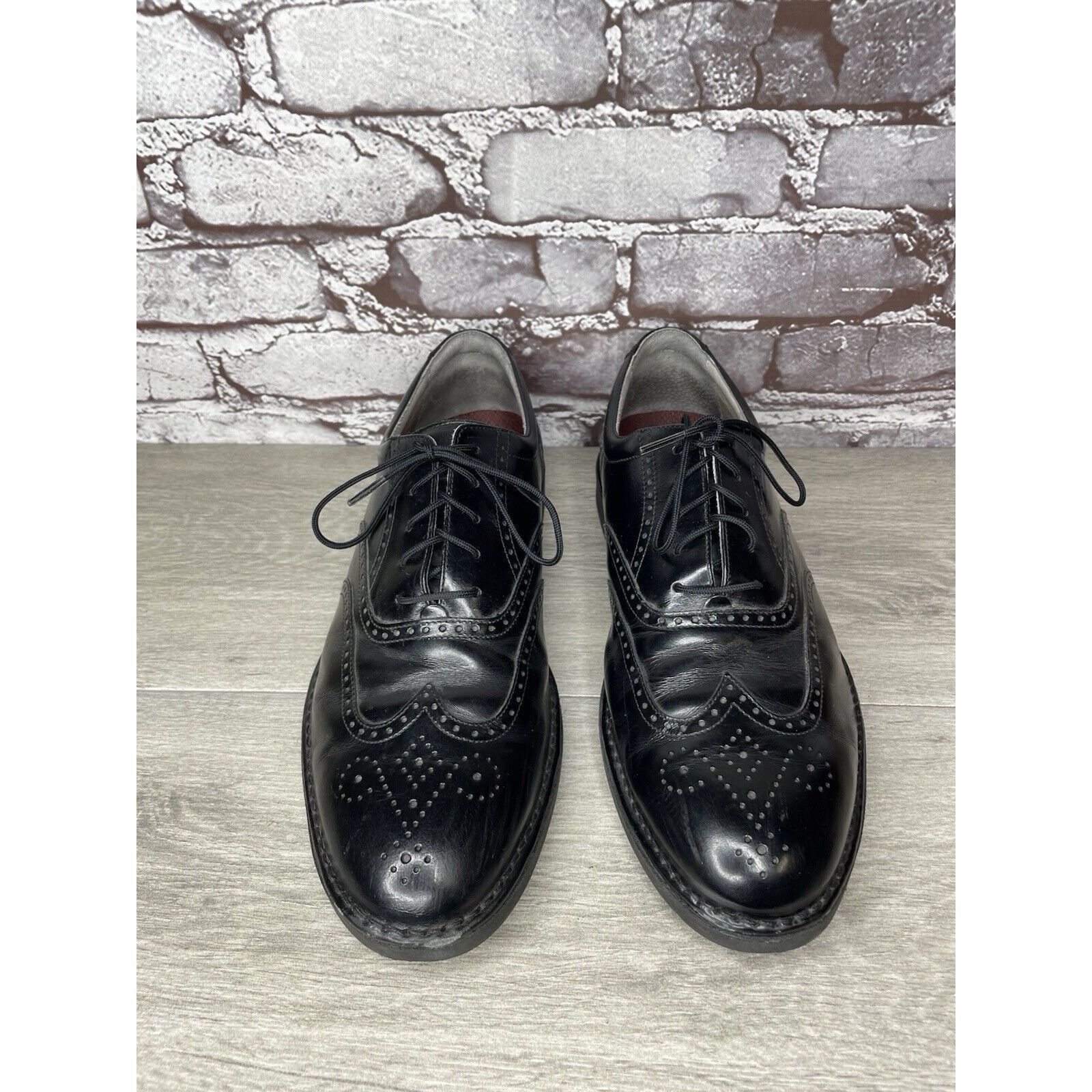 Rockport Rockport Dressports Black Leather Wingtip Oxfords Vibram Sol Size US 9.5 / EU 42-43 - 1 Thumbnail