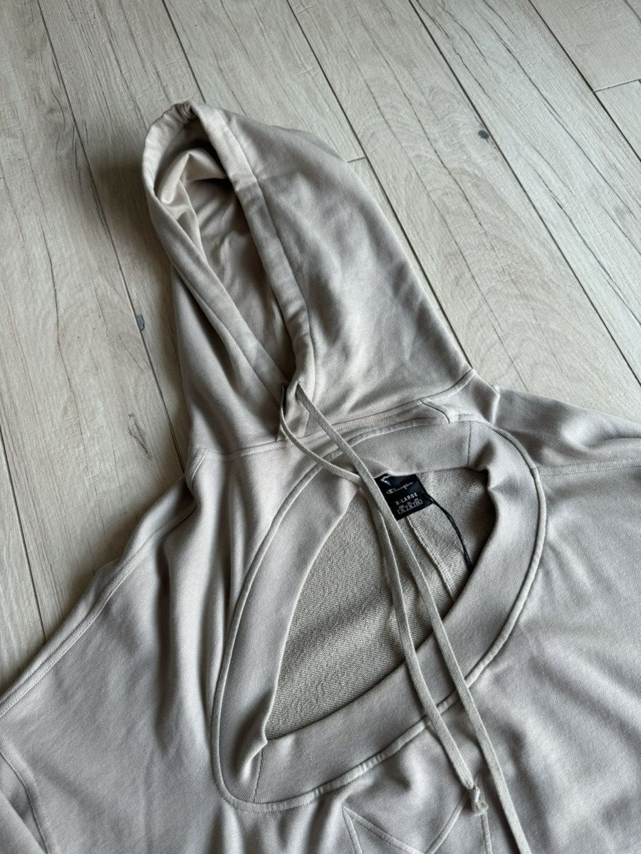 Rick Owens Rick Owens x Champion Pearl Assymetrical Tommy Hoodie Size US XL / EU 56 / 4 - 6 Thumbnail