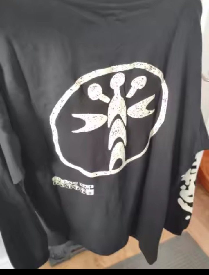 Travis Scott Black and white Cactus Jack long sleeve Size US L / EU 52-54 / 3 - 2 Thumbnail