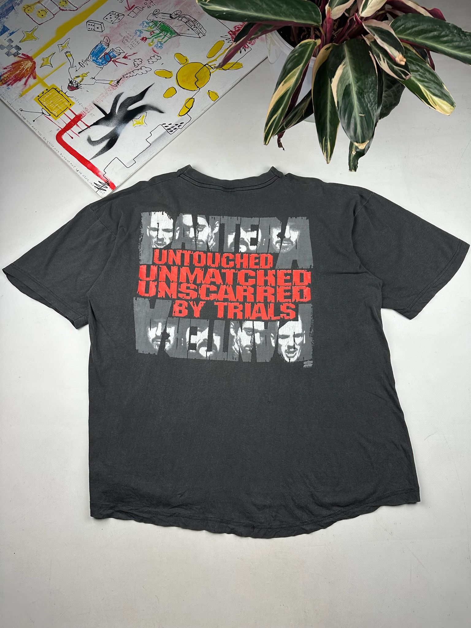 Band Tees Vintage 1993 Pantera tShirt band tee Vulgar Display of Power Size US XL / EU 56 / 4 - 1 Thumbnail