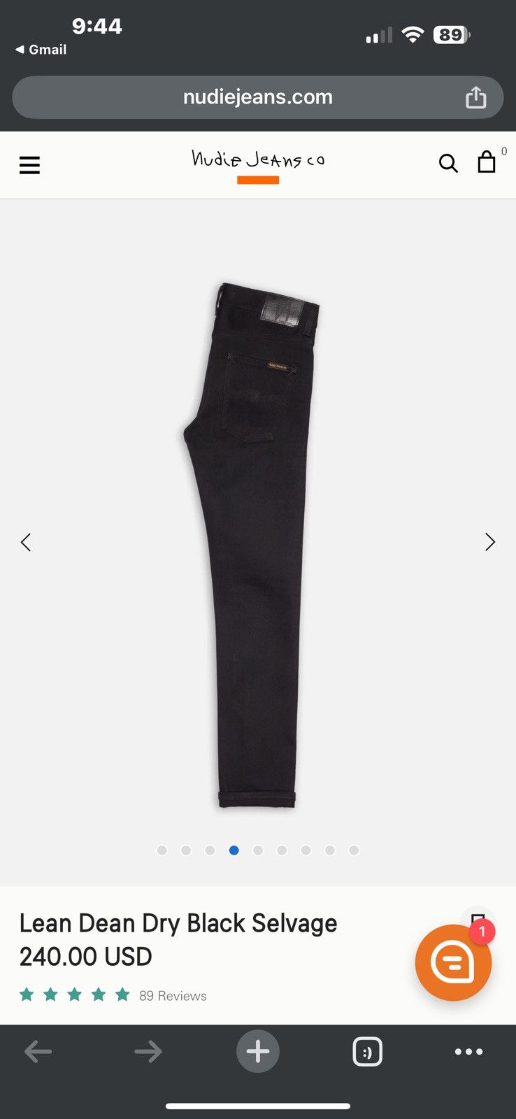 Nudie Jeans nudie lean dean 32/36 Size US 32 / EU 48 - 4 Thumbnail