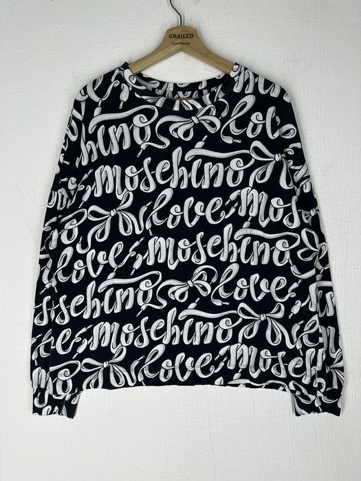 Moschino all over online print sweatshirt