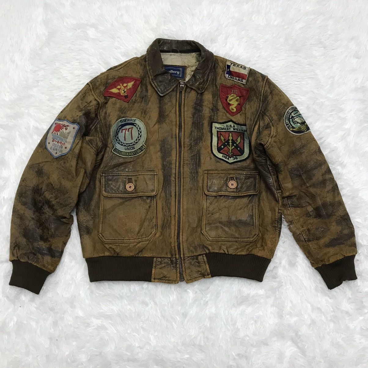 Genuine Leather Vintage gallery leather jacket Size US L / EU 52-54 / 3 - 1 Thumbnail